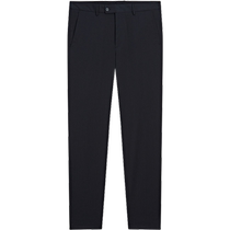 Early autumn new MassimoDutti mens wear 2024 new business formal wear gentleman style blue comfortable pure wool suit trousers 00071610401