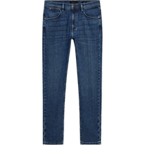 Autumn and winter new MassimoDutti mens 2024 new casual urban commuting style blue standard version mid-waist jeans 00048058405