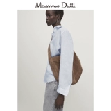 Летняя новая мастерская 20124 Женская одежда Sky Blue French French Leisure, прилежный, легкий, чистый льняной длинные рукава