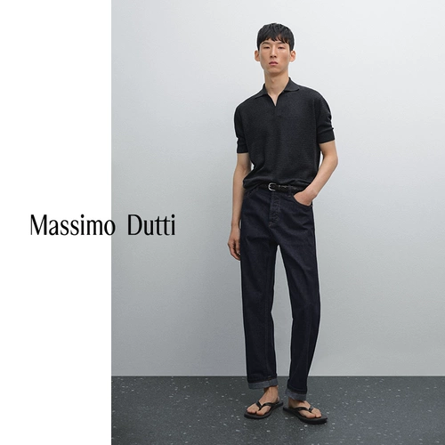 Massimo Dutti, летняя трикотажная футболка polo, короткий рукав