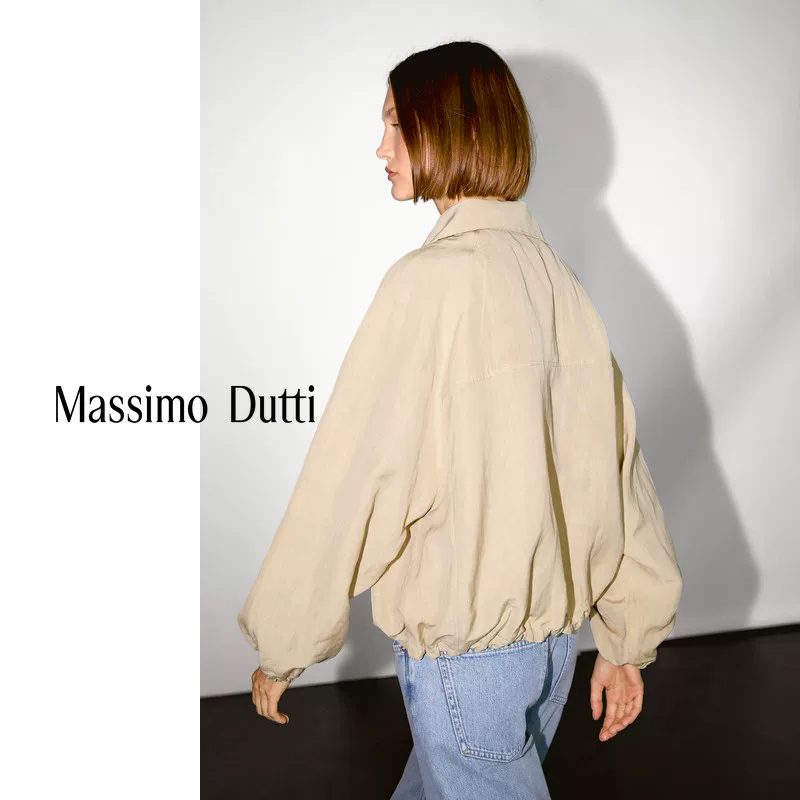 Скидочное обновление MassimoDutti женское осень-зима 2025 новая модель кокон-подlihat bomber куртка стеганый короткое пальто 06711222752
