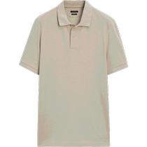 Summer new Massimo Dutti mens clothing 2024 new simple commuter style breathable and comfortable pure cotton short-sleeved Polo shirt 00755285711