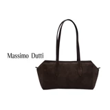 Осенне-зимний новый стиль, женские аксессуары MassimoDutti2025, текстурированная коричневая замшевая кожаная сумка-багет, сумка на плечо, подмышки 06946645700