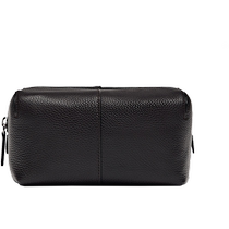 Winter new Massimo Dutti mens accessories 2024 new brown leather portable toiletry bag 02147465700