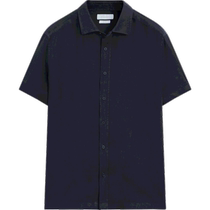 Summer new Massimo Dutti mens clothing 2024 new casual commuting style light and comfortable pure linen short-sleeved shirt 00194446401