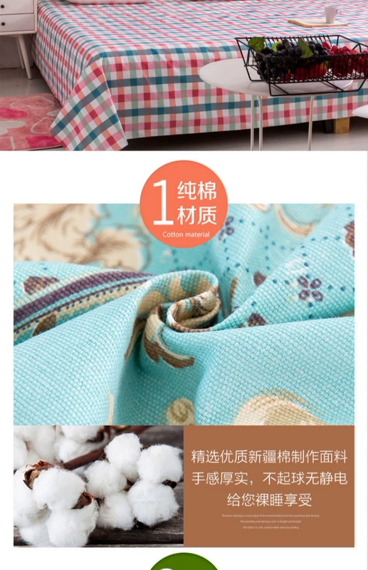 Bông cũ vải thô lớn tấm đơn mảnh Vải bông dày tấm chiếu đôi tùy chỉnh thực hiện 3m3,5 mét ga giuong dep