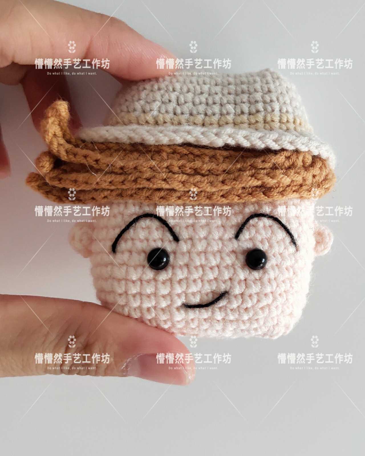 (handmade diy finished product) Original new hair line crochet knitted Apple wireless headphones Playboy schoolmate-Taobao