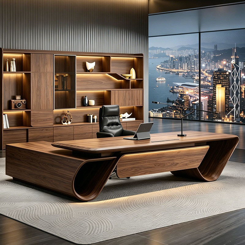 2026 New Model Special-Shaped Executive Desk Modern High-End New Chinese Style Boss Desk Office President Dedicated High-End Desk 2026 New Model Special-Shaped Executive Desk Modern High-End New Chinese Style Boss Desk Office President Dedicated High-End Desk