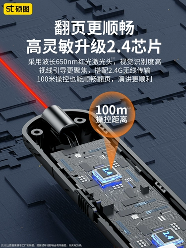 Perplanssed Pen Учитель использует многофункциональный PPT -лазерный пульт дистанционного управления ручкой электроники Мультимедийный проектор специального класса Слайд -Слайд Флиппер All -In -One Computer Course Artifact xiwo White Board