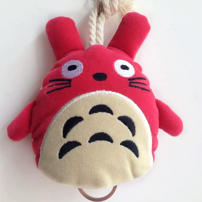 Một mảnh của Hàn Quốc plush kéo key gói Totoro chìa khóa xe lưu trữ dây rút phim hoạt hình trường hợp quan trọng