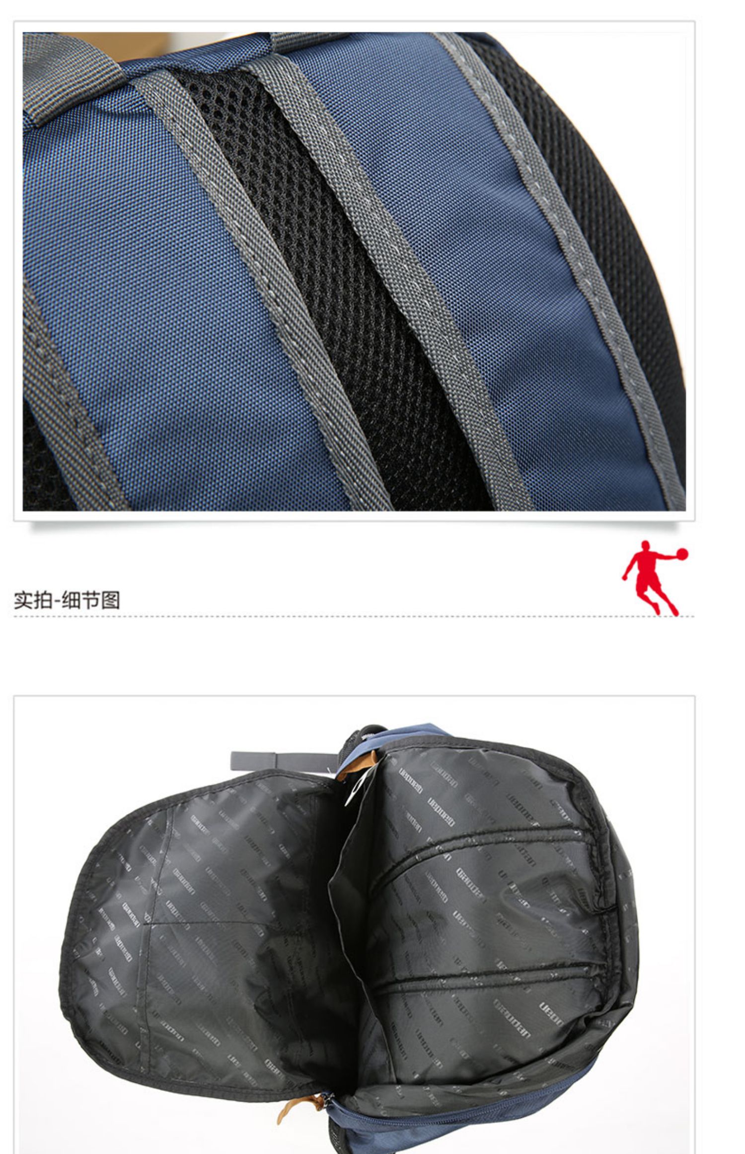 Jordan ba lô xu hướng bền màu đen unisex ba lô du lịch nhẹ túi vải sinh viên - Ba lô degrey backpack