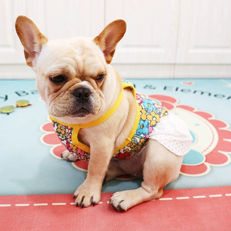 PETCIRCLE Váy Pháp Váy Keji Quần áo Pet Dog Dress Fat Dog Bully Váy dễ thương - Quần áo & phụ kiện thú cưng