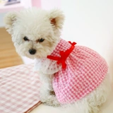 Собака бичон Померанский Йоркшир VIP Teddy Olde Женская собака платье принцесса летняя одежда тонкая удобная