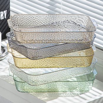 Light luxury style tray rectangular tea cup fruit tray