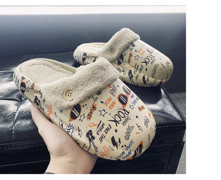 Утепленные съемные тапочки, для влюбленных, большой размер 