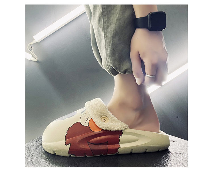 Утепленные съемные тапочки, для влюбленных, большой размер 