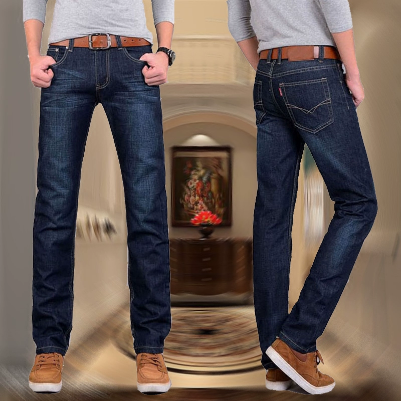 Quần jeans nam Quần dài nam 40-50 tuổi Nam xã hội Quần áo nam đi làm ở đất nam cao tuổi - Quần jean quần jean nam