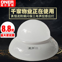 Dongguan LED voice-controlled lamp Corridor radar Human body induction sound and light control integrated bulb Stair ceiling smart bulb