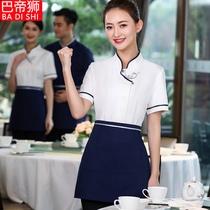 Hotel waiter overalls short-sleeved hot pot restaurant Restaurant Restaurant Chinese restaurant Cake Shop summer set customization