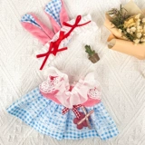 Дисней, хлопковая кукла, мультяшная милая юбка для одевания, летний комплект, детская одежда, 20см