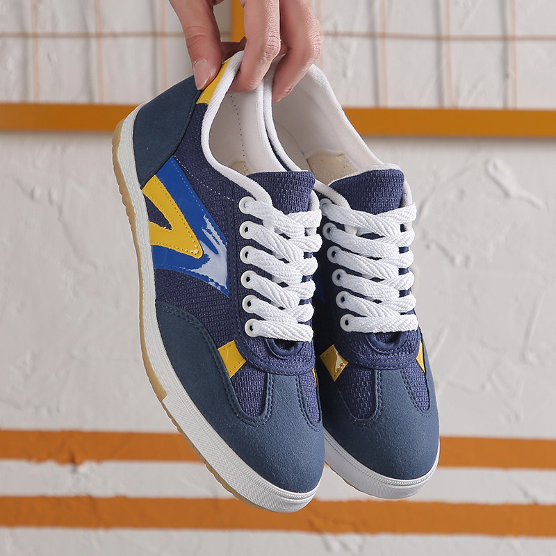 Back Force Table Tennis Shoes Men's Shoes Women Shoes Classic style Breathable Canvas Ping Pong Training Shoes Non-slip Sneakers WT-5