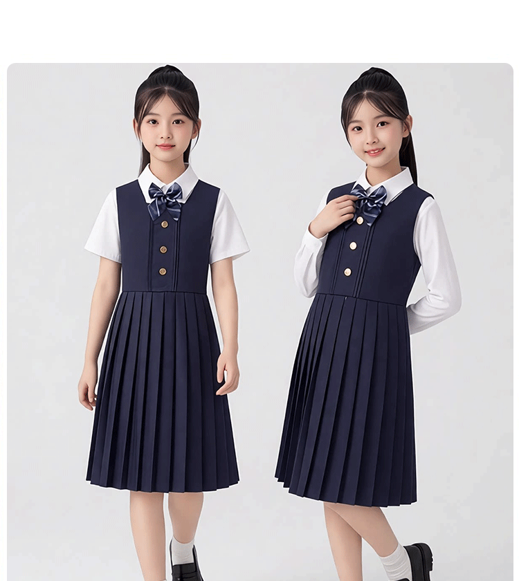 儿童合唱演出服初高中生爱国诗朗诵表演服小学生女童演讲比赛礼服 — 21