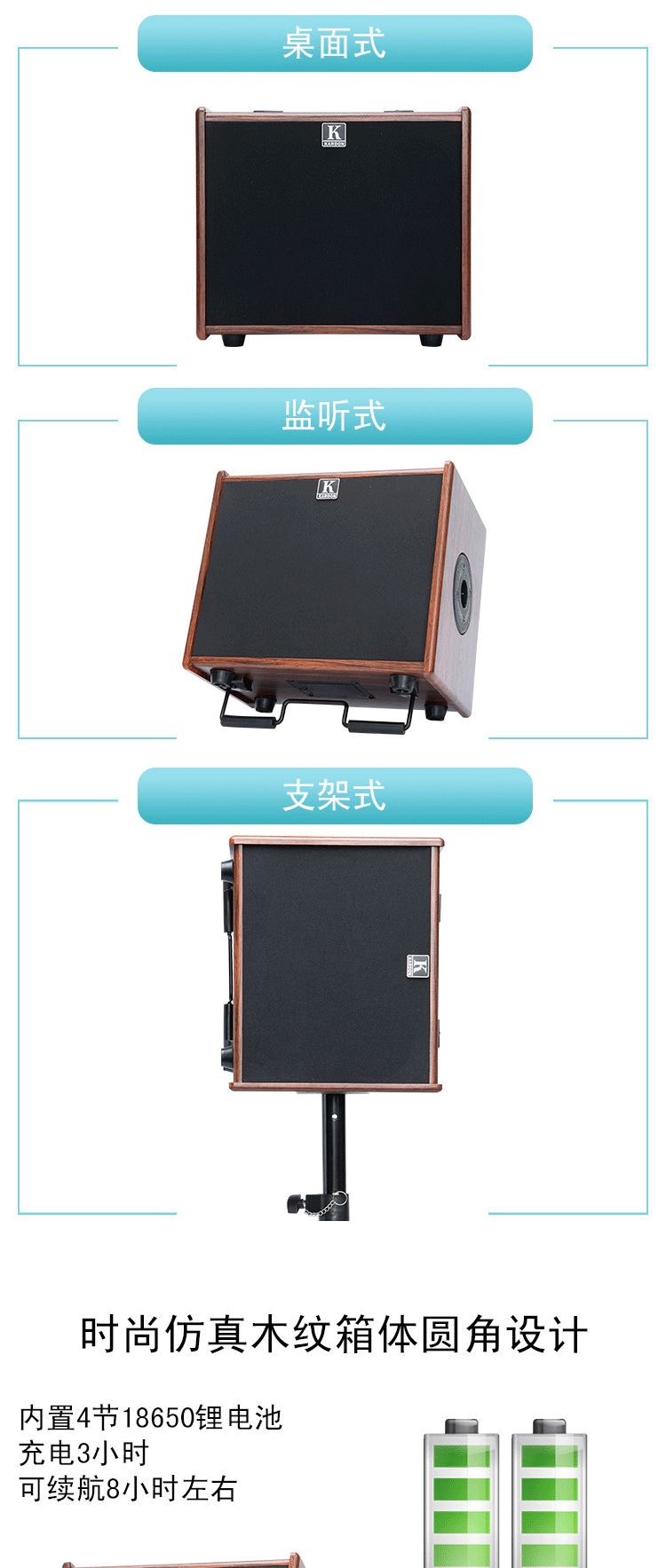 Kardon A40C sạc âm thanh gốc ngoài trời di động đa chức năng Loa guitar 40W bán singifif - Loa loa loa dk