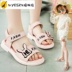 Cô gái đôi dép mới 2020 Summer Big Girl chúa nhỏ mềm dưới Chống Trượt Bãi biển Giày dép trẻ em Giày dép Tide. 