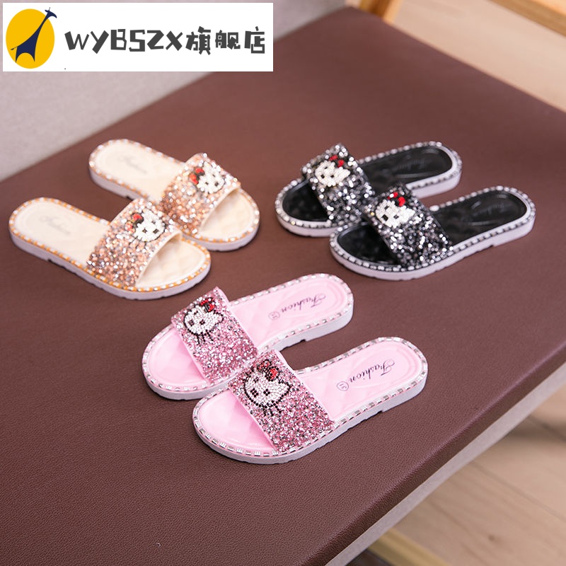 weargirls bên ngoài trẻ em mùa hè hoạt hình dễ thương thời trang nữ bé dép mát dép cha-con đế mềm chống trượt giày bãi biển.