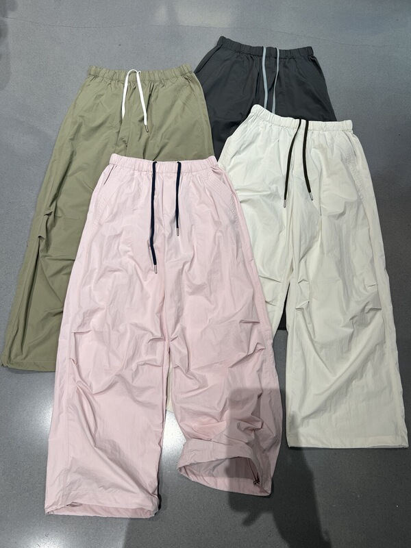 Summer New Product N9 Thin Elastic Waistband Loose Slimming Sports Drawstring Jogger Pants for Women, Lazy Workwear Straight Casual Pants