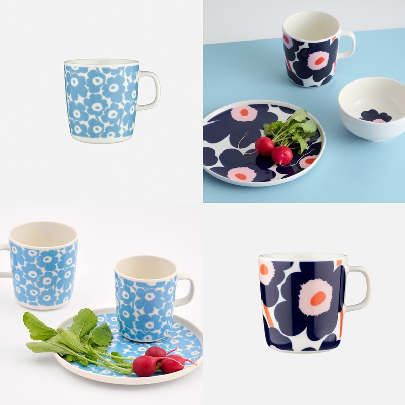 Domestic In-Stock Finland 2025 Marimekko Unikko Series Mug Water Cup Tea Cup Breakfast Plate