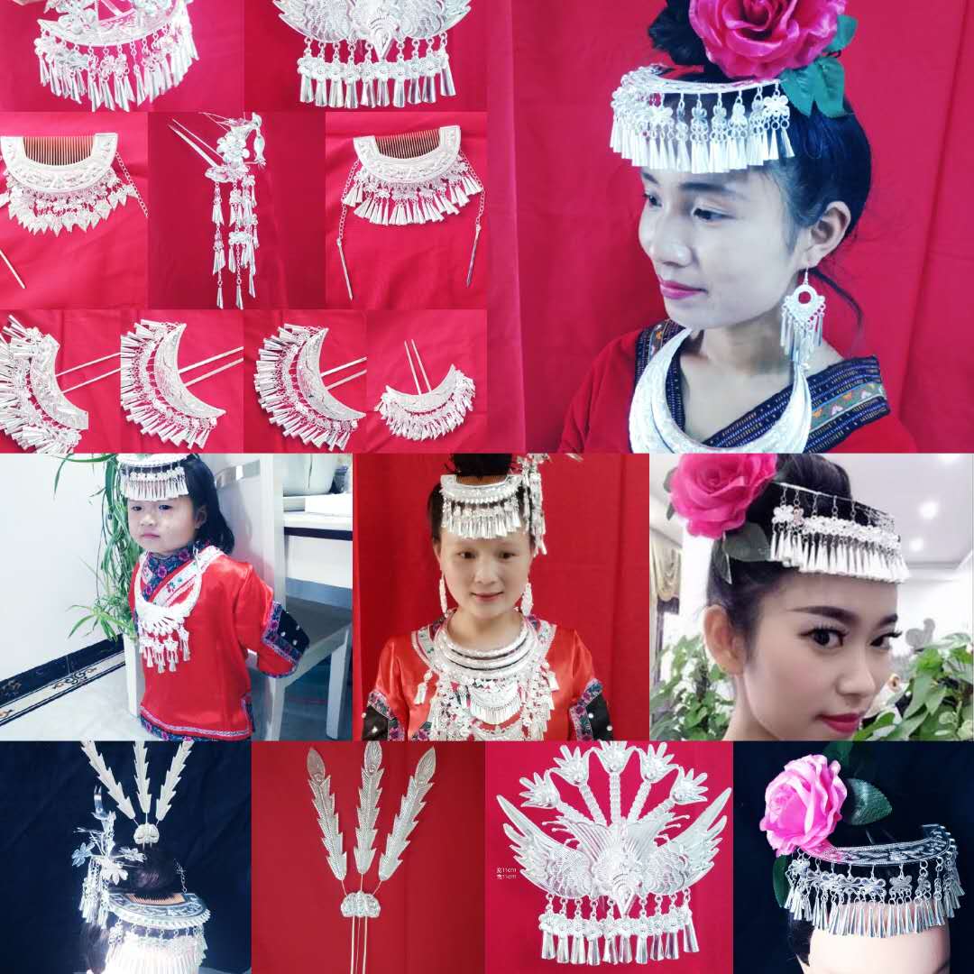 Hairpin ethnic headdress dance headdress peacock dance headdress minority headdress dance costume performance headdress