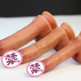 Мягкий кремниевый клей моделирование пенис Женщина использует сексуальные поставки взрослого пола