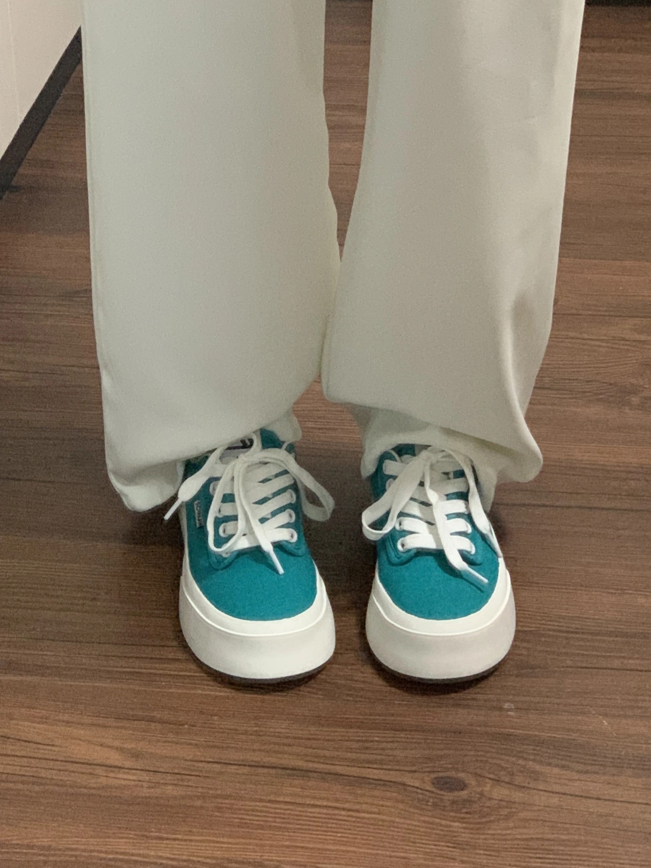 Back Force Lake Blue Thick Bottom Sails Shoes Women Summer Style 2022 New 100 Hitch Design Sensation Small Crowdboard Shoes