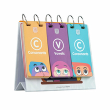 英孚cvc幼儿英语启蒙教具台历翻翻卡