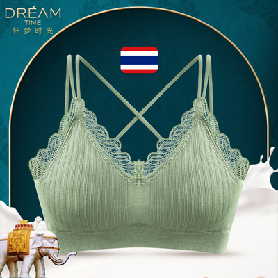 【怀梦优黛】泰国乳胶交叉带抹胸文胸