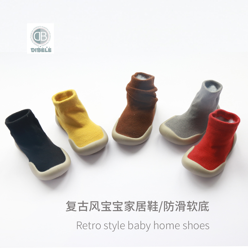 Dingbeile Toddler Shoes, Floor Shoes, Soft-Soled Baby Shoes, Children's Non-Slip Indoor Anti-Drop Shoes, Unisex Small Shoes