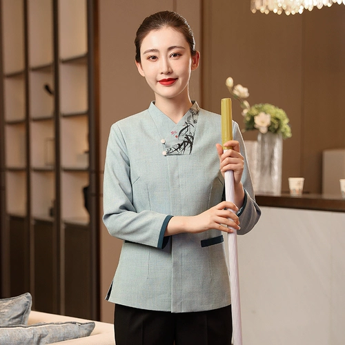 Yiyantang уборка рабочая одежда Летняя женская гостиница комната дома.