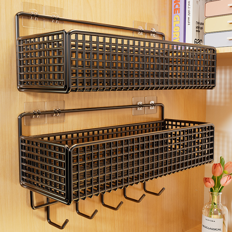 Wall-Mounted Storage Rack Dormitory Essentials Student Dormitory Bedside No-Drill Wall Hanging Storage Organizer Hanging Basket Wall-Mounted Storage Rack Dormitory Essentials Student Dormitory Bedside No-Drill Wall Hanging Storage Organizer Hanging Basket