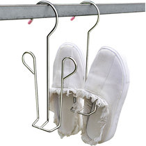  Geqi stainless steel shoe drying rack to dry shoes balcony windowsill hook storage rack to hang shoes multi-function artifact