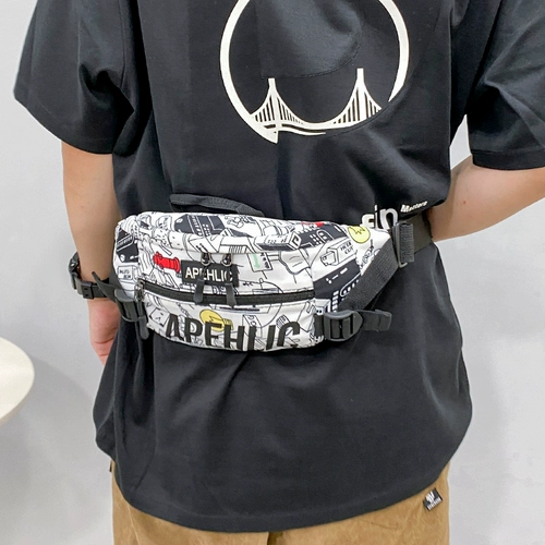 Японская сумка через плечо, мужская трендовая спортивная нагрудная сумка, брендовая поясная сумка, сумка на одно плечо для отдыха, для бега