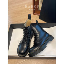 (Egg Dingcheng) Martin Boots Female British Wind Thick-soled Short Boots Increase Martin Boots Womens Boots Locomotive Boots