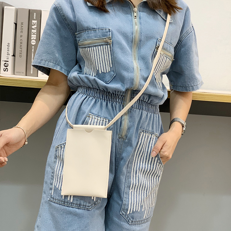 Rice print mini bag 2022 new summer Korean version all-match messenger bag female cute small fresh thin mobile phone bag