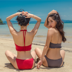 Áo tắm Hàn Quốc nữ cảm giác bảo thủ tam giác bikini chia nhỏ nước hoa mỏng ngực mỏng tập hợp áo tắm 	đồ bơi nữ 2 mảnh	 Bộ đồ bơi hai mảnh