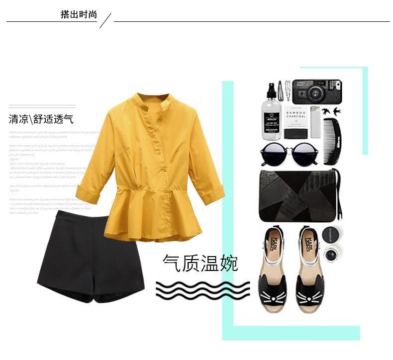 Áo sơ mi trắng nữ mùa xuân Hàn Quốc 2019 nữ mới thắt lưng v cổ áo thiết kế áo khoác ý nghĩa của áo sơ mi nhỏ - Cộng với kích thước quần áo quần bò ống rộng