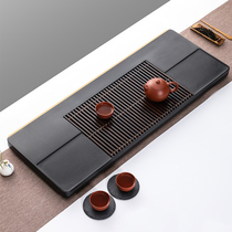 Senyu Wujin Stone Tea Plate Home Simple Drainage Rectangular Dry Break Plate Tea House Creative Tea Table