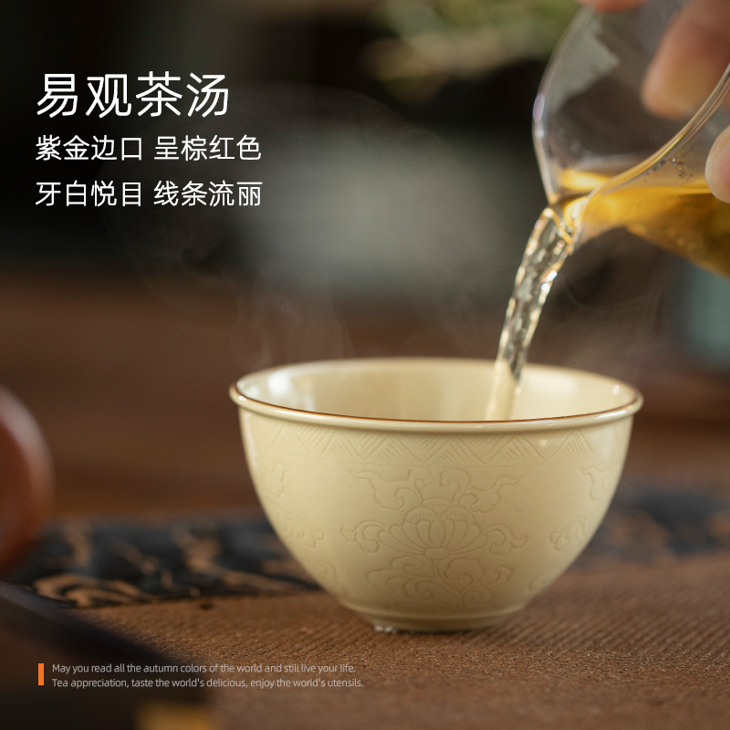Jingdezhen up lie fa cup manual master cup cup single sample tea cup kung fu tea set small bowl