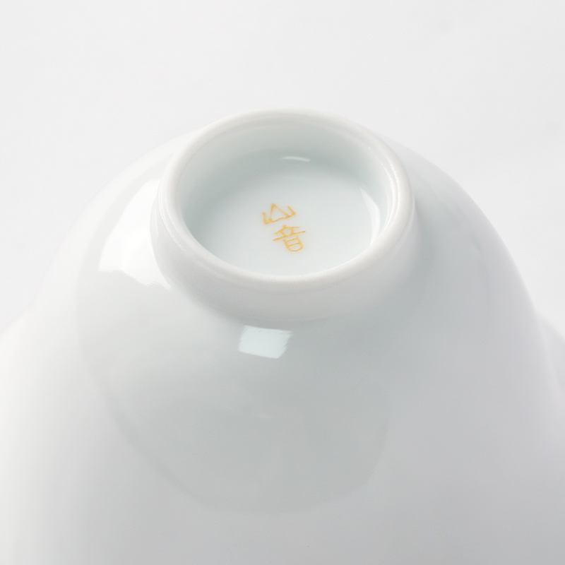 Mountain sound only three tureen tea cups of jingdezhen porcelain manual thin foetus ceramic kung fu tea bowl of small no riding
