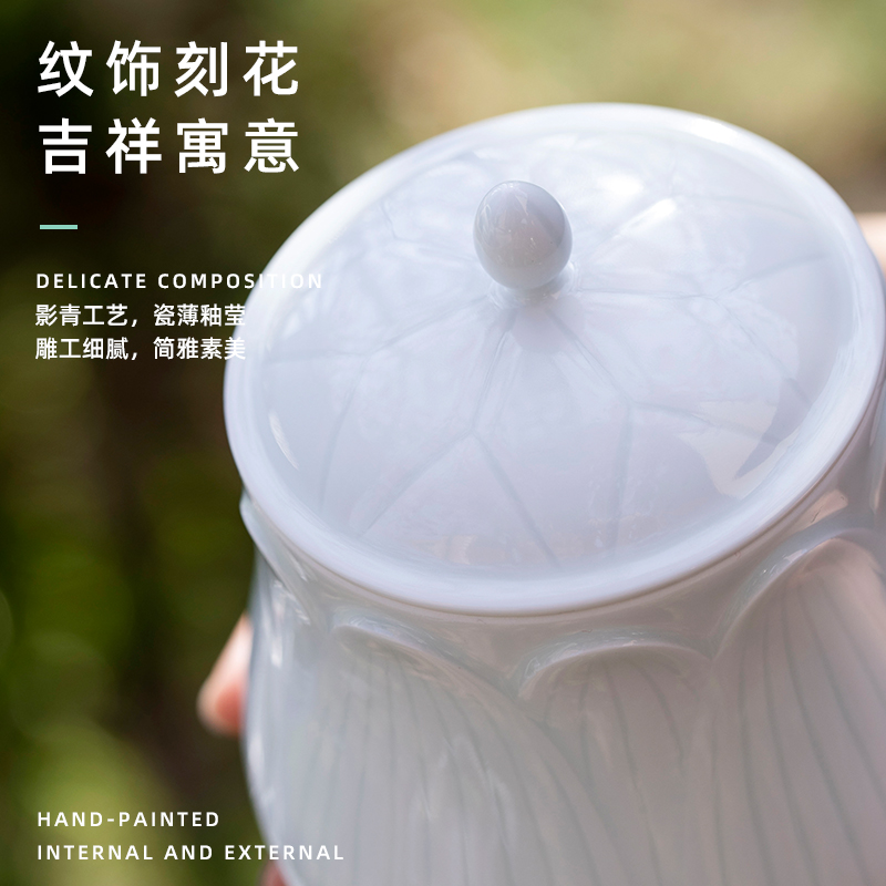 Mountain sound checking ceramic tea caddy fixings box seal pot of tea warehouse large small portable mini POTS