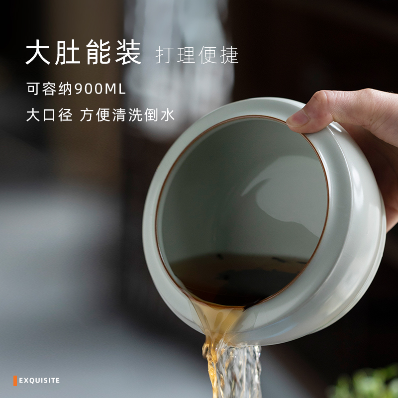 Jingdezhen XiCha your up full moon water wash water jar ceramic tea set with parts for wash bowl tea taking with zero tea wash to cylinder